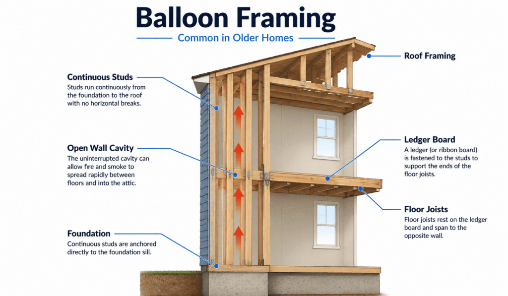 How Balloon Framing Works