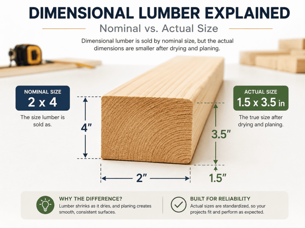 What Is Dimensional Lumber? Sizes, Types and Uses Explained