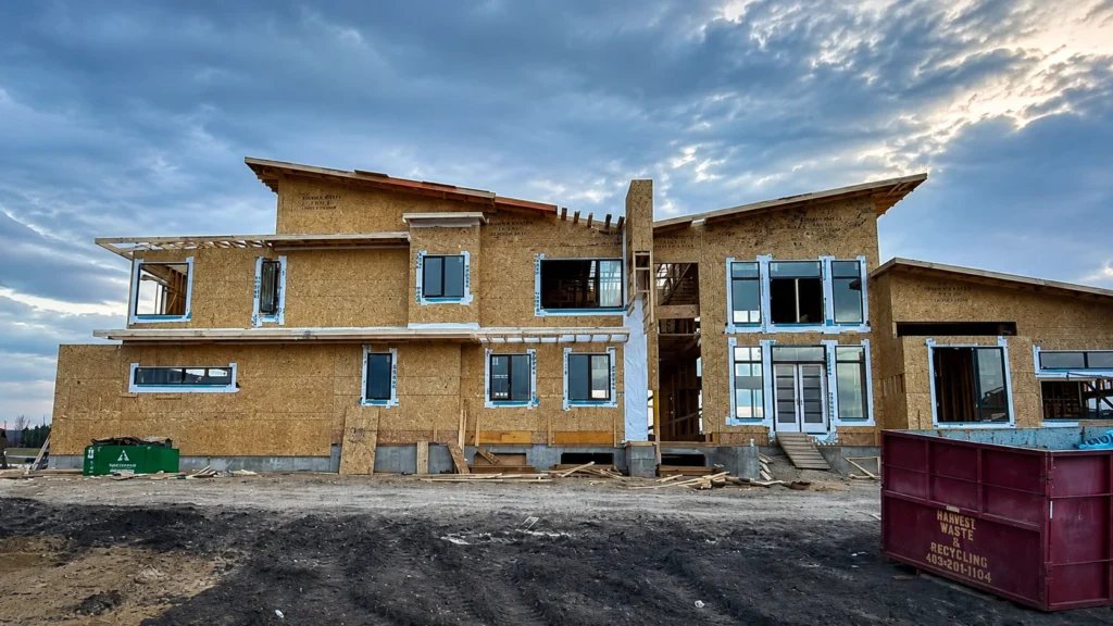 custom home framing