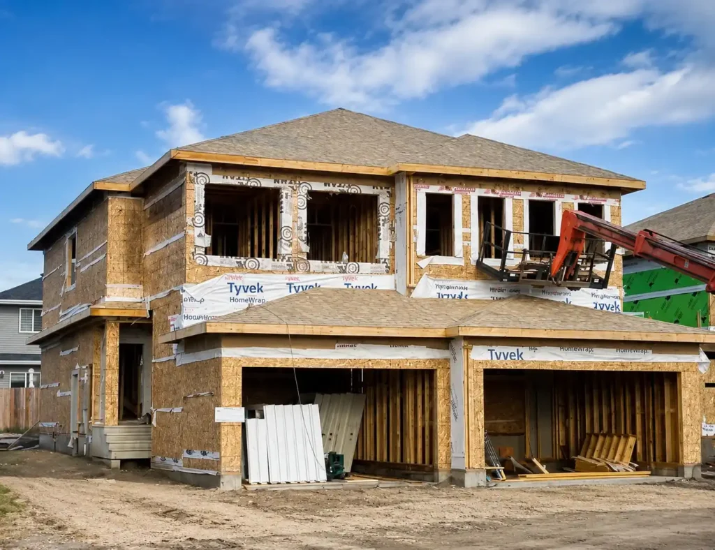 custom residential home framing project